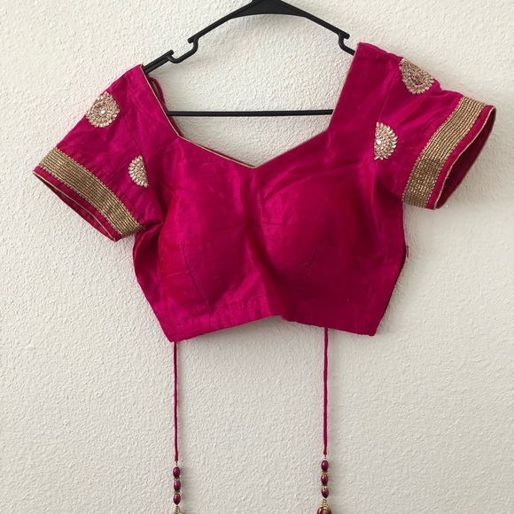 Heavy net and georgette saree/sari NWOT - Picture 5 of 5